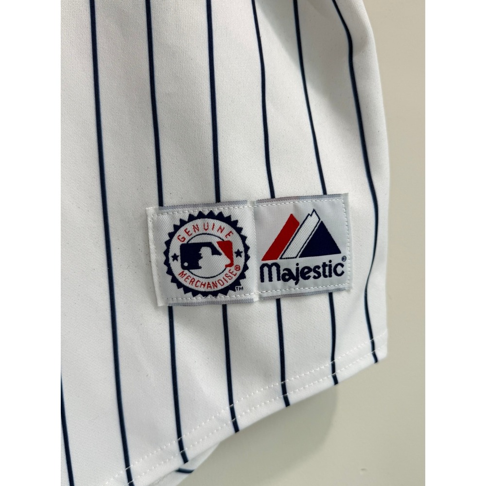Vintage Majestic New York Yankees MLB Pinstripe Baseball Jersey Mens NY ( USA) - Picture 8 of 11